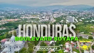 Boulevard Suyapa, Tegucigalpa in 4K (Honduras aerial views)