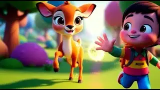 Baby Deer Followed the Dancing Light | Funny Toddler Song | Kids Rhymes