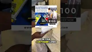 How To Turn $250 Into $1,200 Printing 100 Custom Shirts #tshirtprinting #customshirts #heattransfers