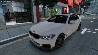 Beamng drive BMW 540i G30 2018  xdrive custom engine sound
