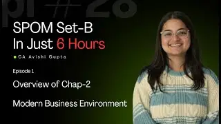 Chapter-2 Overview | Paper-6 IBS | Modern Business Environment | Complete SCPM in 6 hrs | Episode 01