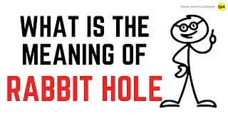 What Is The Meaning Of Rabbit Hole ? - Define | Definition - QnA Explained