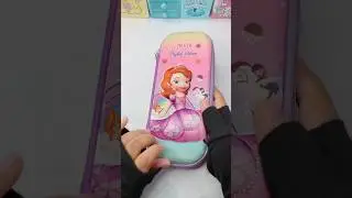 Little princess pencil box with stationery #asmr #stationery #pencilbox #shorts