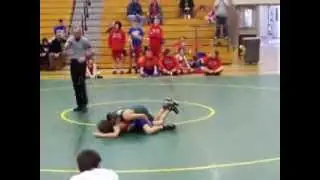 Taylor Alleano wrestling match