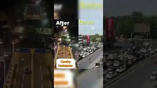 Lahore cavalry underpass open for public #lahore  #construction