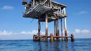Dia de pesca submarina en plataformas petroleras en north padre island texas