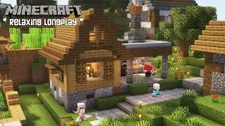 Minecraft Relaxing Longplay - Build a Blacksmith House for my Village - No Commentary