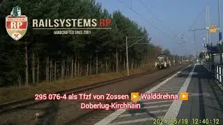 RPRS 295 076-4 als Triebfahrzeugfahrt in Walddrehna