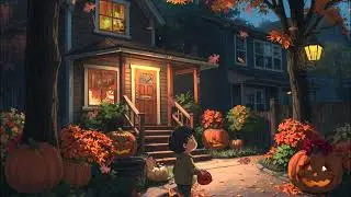 Halloween Night Chill Lofi Beat 🎃 🎵 ~Pumpkin, Good Vibes, Coding, SAT