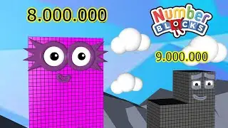 Looking for Numberblocks Cube Club 1,000,000 to 10 Million HUGE Standing Tall Number Pattern