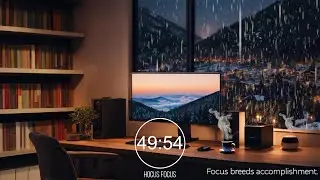 📚 Study With Me |🍅 Pomodoro 50/10 |🎻 Mozart Classical Music 🌧️|📖 Study Suggestion |🌀 Hocus&Focus