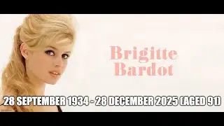Dedicated to the life of Brigitte Bardot (French Actress) Rest in Peace Video Tribute