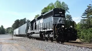 HD: NS 3477 leads NS Train G66 in Carrollton, GA