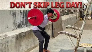Leg Day Workout 💪 | Squats & Complete Leg Training | FitLifeMukesh   #gym #legday 