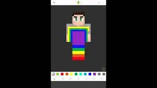 How to make a rainbow man skin Minecraft