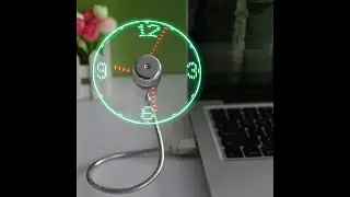 USB portable fan with LED clock display | USB LED fan | LED USB fan | #shorts #subscribe