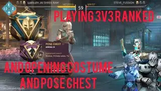 Playing 3v3 Ranked And Opening Costume And Pose Chests |shadow fight arena|