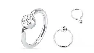 Factory #Titanium #Piercing #Jewelry Ear Nose Ring , Model TB-0015, #wholesale price 0.39-0.49 USD