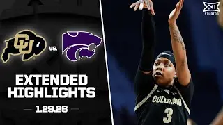Colorado vs. Kansas State Extended Highlights | 2025-26 Big 12 Women's Basketball