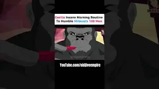 100 men Vs 1 Gorilla Animation #100menvs1gorilla #funnyanimation  #shorts