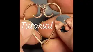 Wire heart charm tutorial | wire wrapped heart | jewellery for beginners | diy earrings