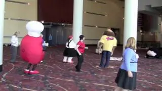 Candy Mascots learn Flash Mob Routine - Behind the Scenes