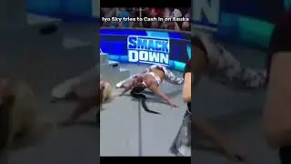 Chaos occur on Women&rsquo;s Title match on #wwesmackdown #wwe #shorts