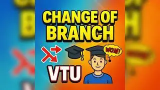 Change of college and change of branch 2025 || vtu updates || #vtu #vtuupdates 