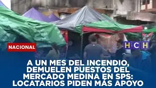 A un mes del incendio, demuelen puestos del mercado Medina en SPS: locatarios piden más apoyo