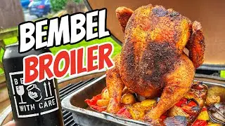 Apfelwein Hähnchen - Beer Can Chicken auf hessisch mit Grillgemüse