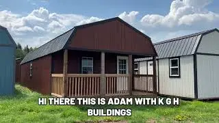 16x40ft Lofted Barn Cabin KGH Buildings PreBuilt Portable Buildings, Cabin's and Garages for Storage