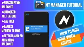 How to M0D Node Video || Editor Unlock Pro Version || @RZ_MODz_OfficiaL