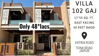Villa On Vatika Road -  Tonk Road | JDA Approved Ready To Shift Villa | 102 Gaj Furnished Villa