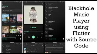 BlackHole Music Player with Source Code in Flutter