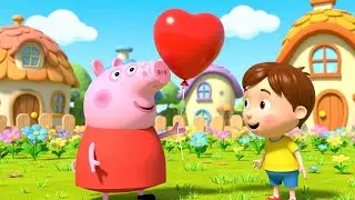 Peppa Pig&rsquo;s Balloon Went Up, Up, Up | Funny Toddler Song | Kids Rhymes