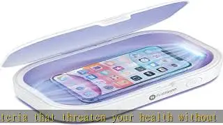 First Health UV Light Sanitizer, Phone Sanitizer UV Box | UV Sterilizer Box for Smartphone | Kills