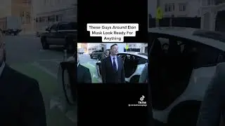 Elon Musk and his Security #elonmusk #security #musk #viral #shorts