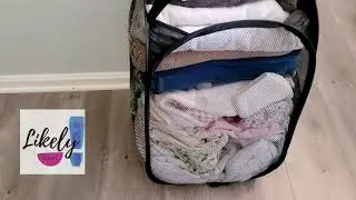 Mesh Popup Laundry Hamper Review #laundry