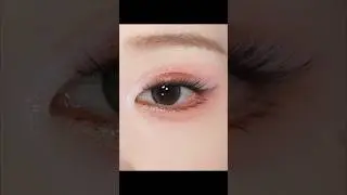 Sparkly Sunset Eye Makeup 🧡✨ #eyemakeuptutorial #fallbeauty #makeupshorts