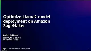 Run inference on Amazon SageMaker | Step 3: Optimize model deployment | Amazon Web Services