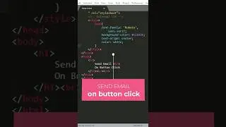 Send Email On Button Click | #htmltips | HTML , CSS.
