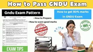 How to Pass in GNDU Exams 2023 😱🔥|| Gndu Exam Tips & Tricks || How to score good marks in Gndu Exams