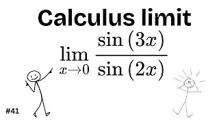 Solving limit of sin(ax)/sin(bx) | High school Mathematics | No explanation 