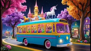 The Unicorns on the Bus | Magical Unicorn Song for Kids | Fun Fantasy Rhyme