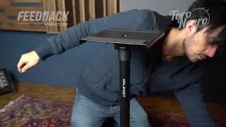 Rese&ntilde;a y unboxing de las econ&oacute;micas bases para monitor de estudio Klingt KLT 026