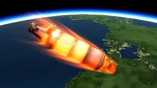 Kerbal Space Program - powered landing reusable first stage prototype
