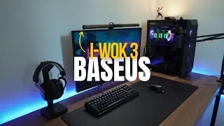 NOVA LUMIN&Aacute;RIA BASEUS I-WOK 3 (UNBOXING ) CONTROLES TOUCH - FIXA&Ccedil;&Atilde;O MAGN&Eacute;TICA - INCR&Iacute;VEL