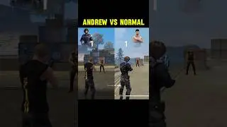 Andrew vs Normal Character Ability Test 🔥 Free Fire Andrew Character Skill Change #shorts