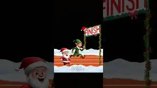 Santa racing #santa#shorts
