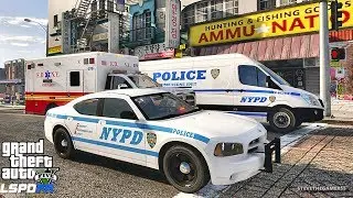 LSPDFR #555 - NYPD HIGHWAY PATROL (GTA 5 REAL LIFE POLICE PC MOD) SLICKTOP CHARGER